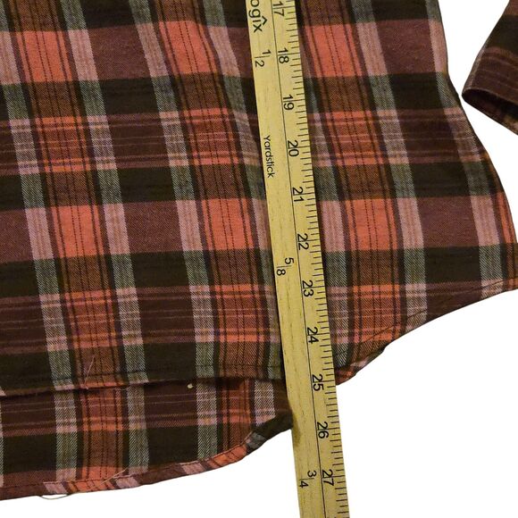 Sundance Tunic L Cotton Pink Plaid Preppy Fall Autumn Girly Grunge - Picture 8 of 8